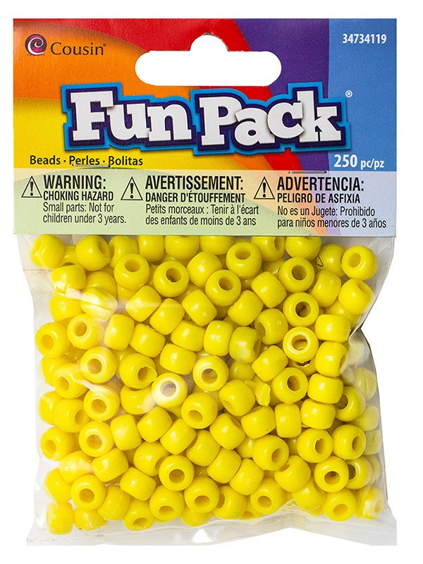 Cousin Fun Packs 250-Piece Red Pony Beads