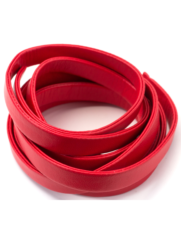 5ft Red Faux Leather Ribbon CousinDIY
