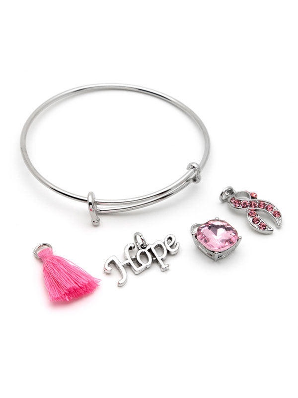 Create Your Own Bracelet Bangle Kit T Cancer Awareness Create Your Own Bracelet Bangle Kit T Cancer Awareness