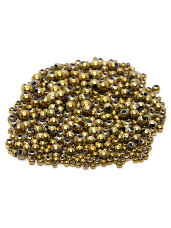 Round Gold Glass Beads, 480pc CousinDIY