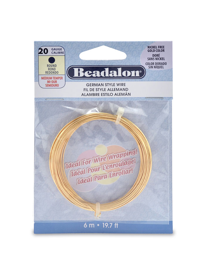 Gold Color German Style Wire - 6 m, 20 Gauge