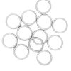 12pc  Circle Sterling Silver Split Rings