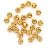 26pc  Round Gold Plated Metal Beads