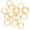 16pc  Circle Gold Plated Metal Open Jump Rings