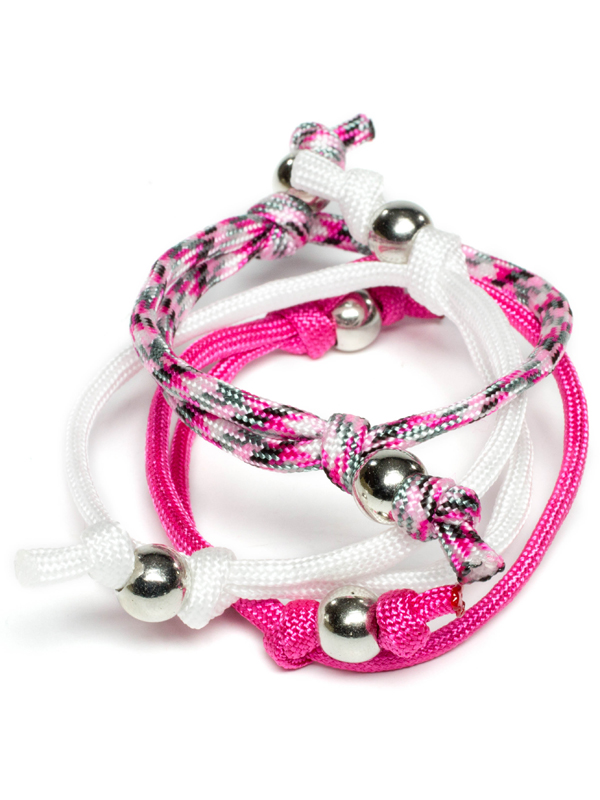 Snake-tail Adjustable Cord In Dark Pink U.K Seller Handmade Paracord Bracelet L