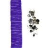 5yd Purple Organza Cotton Ribbon