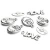 10pc Silver Mixed Metal Charms