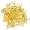 200pc 6mm Open Jump Ring- Gold