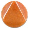1pc Aventurine Orange Facet Circle Stone Beads