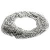 100in Silver Curb Metal Chain