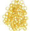 8mm Open/Close Jump Ring In Gold Finish, 200pc