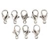 11pc Bright Silver Lobster Claw Metal Clasps
