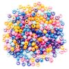 280pc Pearlized Colors  Plastic Pony Beads