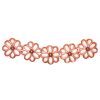 1pc  Flower Rose Gold Plated Metal Connectors