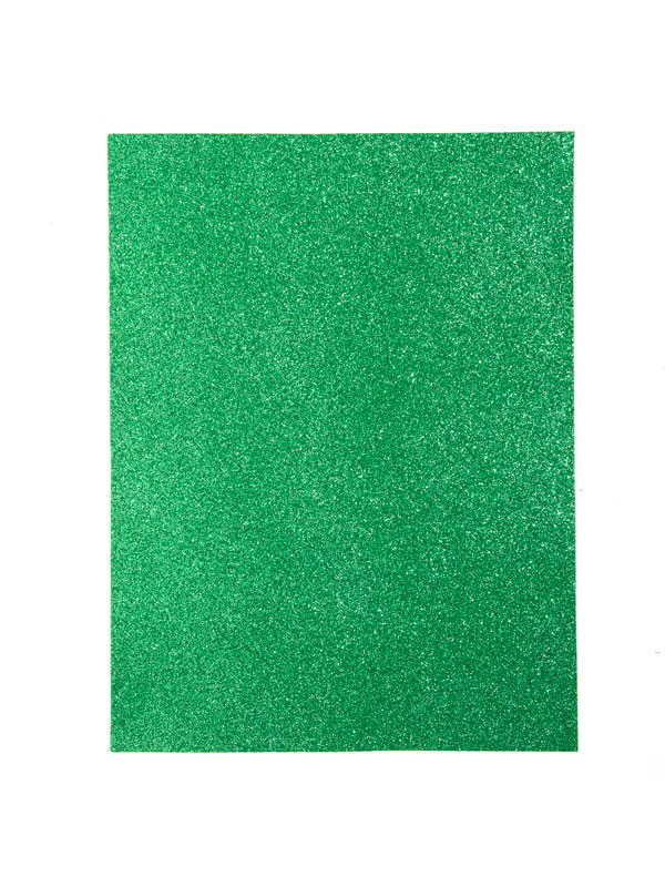 Green Glitter Foam Sheet, 9 x 12 inch, 2mm