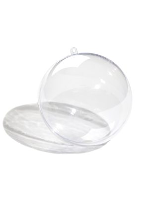 Clear Plastic Ball Ornament, 60mm
