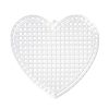 7 Count Plastic Stitching Canvas, 3 inch Heart Shape, 10/Pkg