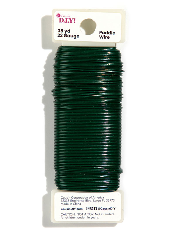 22 Gauge Floral Wire Flexible Paddle Wire Florist Green Wire with