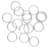 16pc  Circle Platinum Plated Metal Open Jump Rings