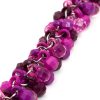 15in Magenta Faceted Drop Acrylic Charm Chain