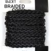 Black Braided Cord, 19.7 Ft.