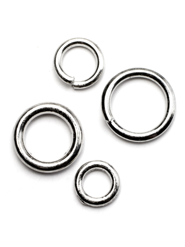 400pc Silver Metal Open And Closed Jump Rings