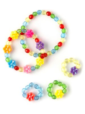 SG-45 7mm Organic glass Beads 200 Blue Glass Beads