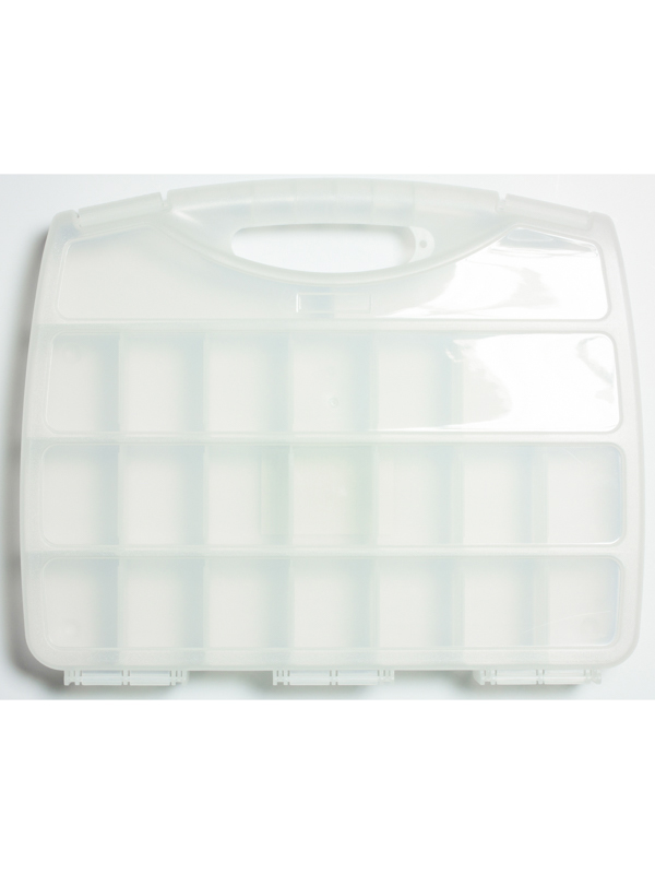 Plastic 23 Compartment Storage Box With Handle