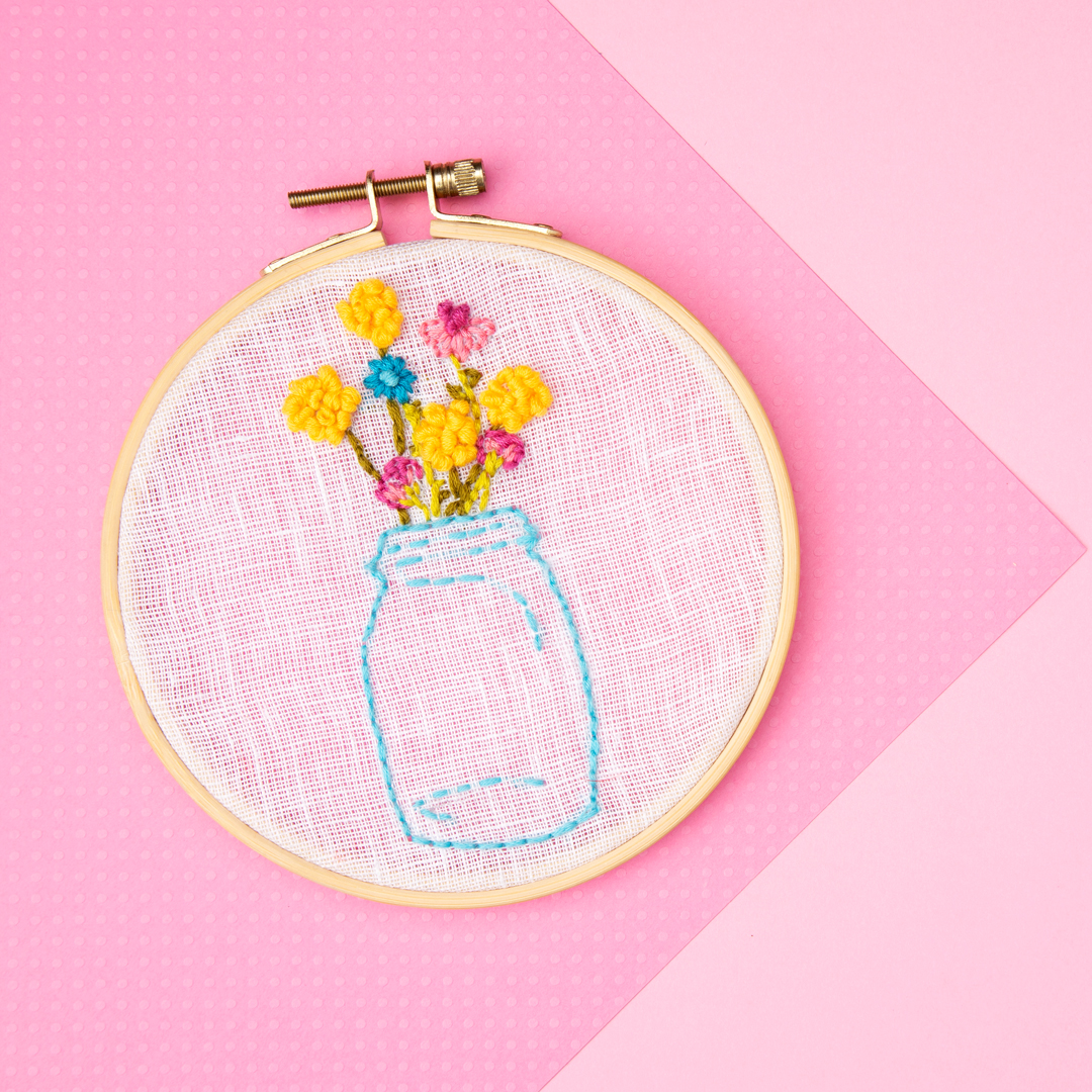 Diy flower embroidery  cousindiy