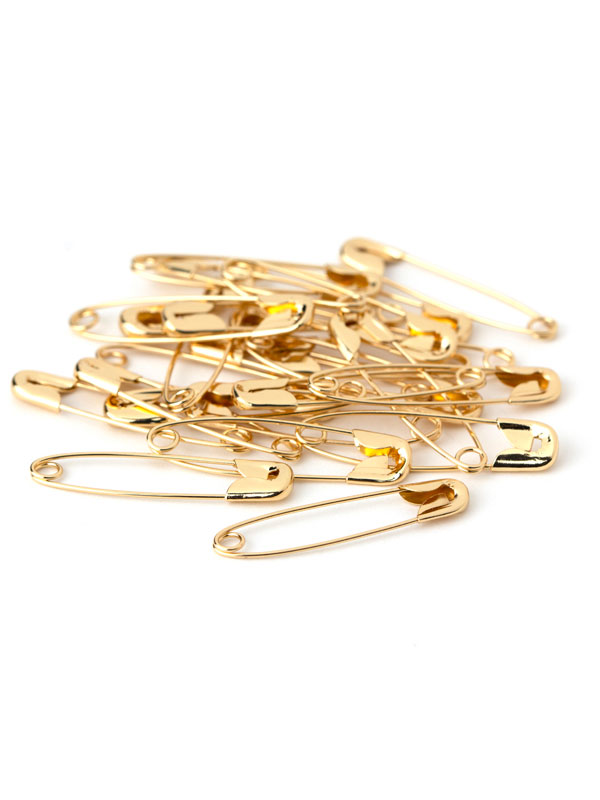 Safety Pins 1.5in Gold 25pc