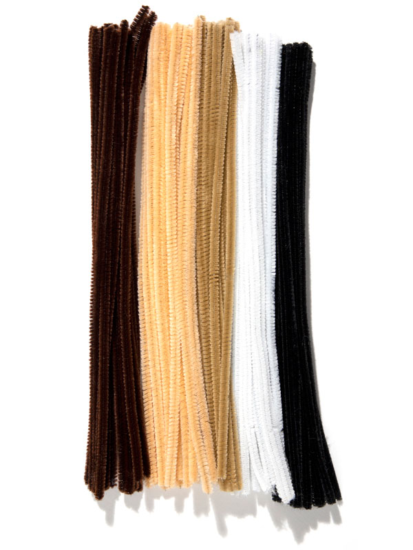 Multicolor Chenille Pipe Cleaners, 6mm x 12 inch, 100 Pack