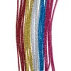 Multicolor Tinsel Stem, 6mm x 12 inch, 25 Pack