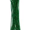 Green Tinsel Stems, 6mm x 12 inch, 25 Pack