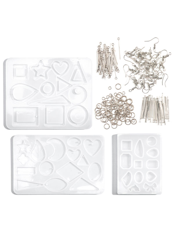 DIY Resin Earring Jewelry Making Kit - Silicone Molds, Findings