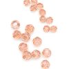 19pc Pink Round Glass Faceted Beads