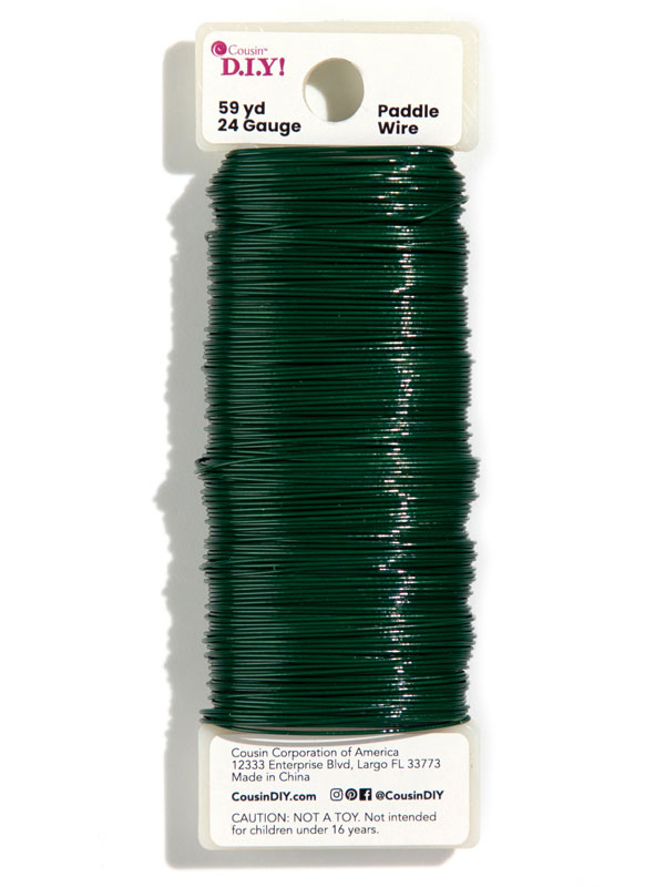 Green Paddle Wire, 24 Gauge, 110ft