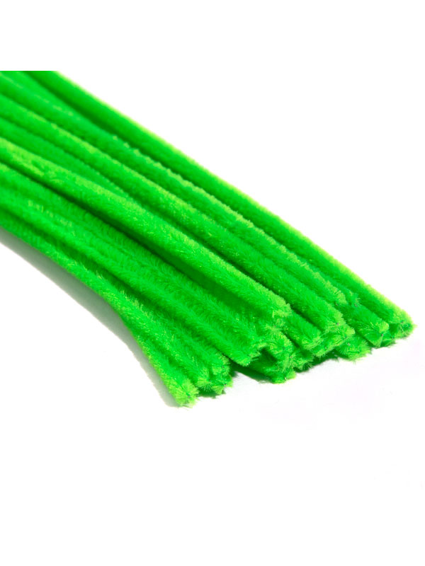 ~Chenille Stems/Pipe Cleaners  6mm x 12in 75 total pieces Green~ 