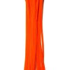 Orange Chenille Pipe Cleaners, 6mm x 12 inch, 25 Pack